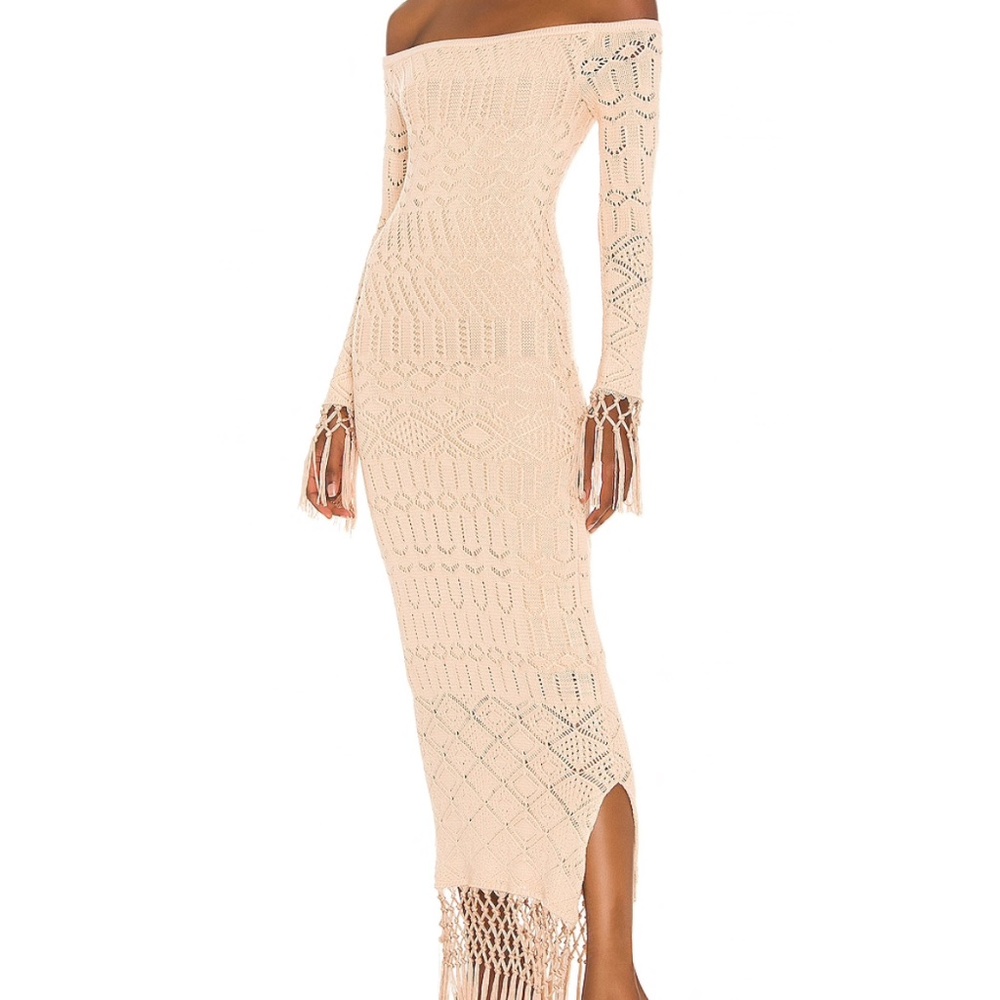 House of Harlow 1960 x Sofia Richie Rose Dress Size S, Nude